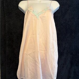 Vintage 60's Pink Nightgown with Floral Detail